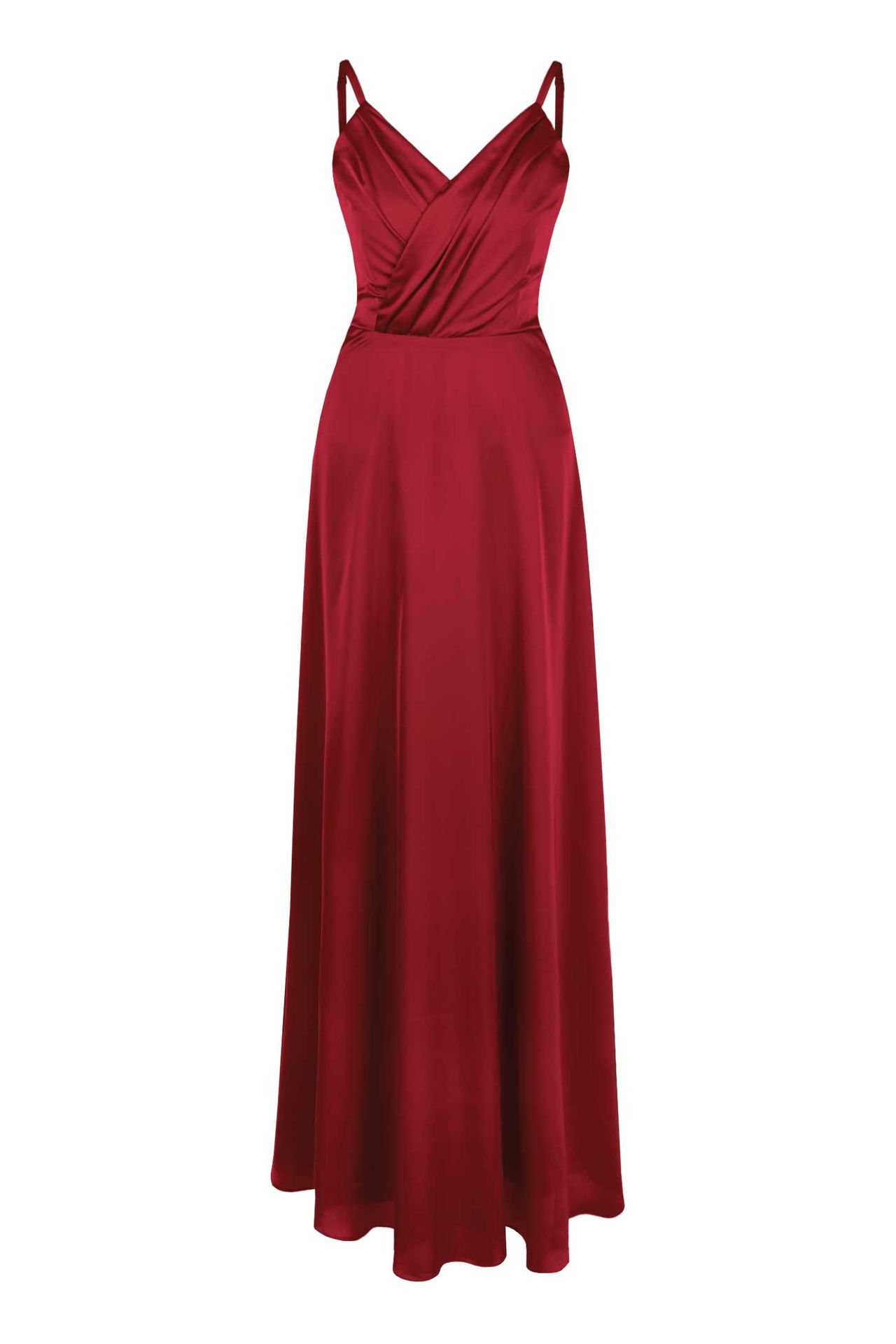 Satin-Kleid, lang